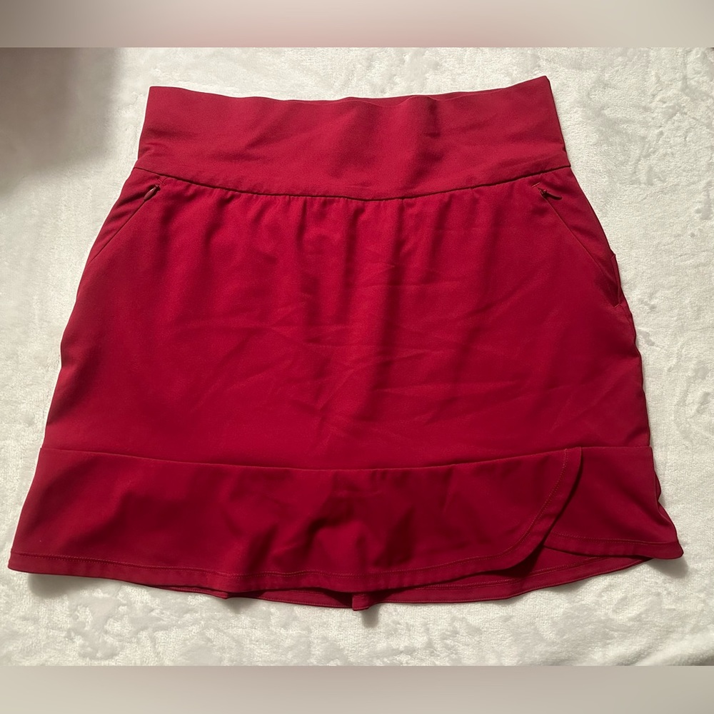 adidas women's maroon golf skirt